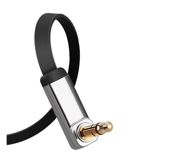 UGREEN Kątowy kabel mini jack 35mm AUX AV119 płaski 5 m czarny - 1489189 - zdjęcie 3